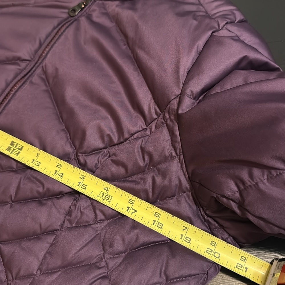 Eddie Bauer Deep Purple Quilted Coat size tall medium - Picture 3 of 7